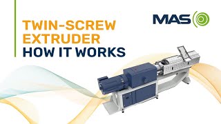 How the MAS twinscrew extruder works [upl. by Neras]