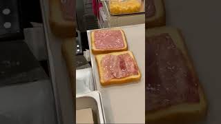 Special Folded Bacon Cheese Egg Toast  Korean Street Food shortsvideo [upl. by Kamp]