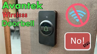 Avantek Wireless Doorbell  No Wires  No App  Installs In Less Than 5 Minutes [upl. by Goldia]