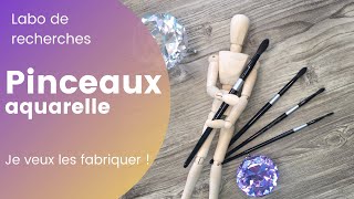 Tuto Comment fabriquer des pinceaux aquarelle ❣️ [upl. by Hedwiga]