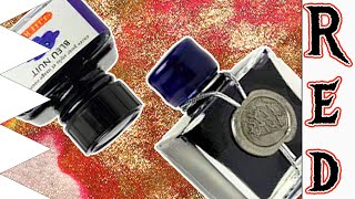 J Herbin 1670 Anniversary Rouge Hematite Fountain Pen Ink [upl. by Ednargel]