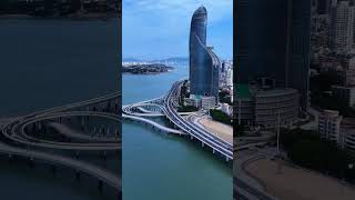 Xiamen city skyscraper dronevideo travel [upl. by Goldina]