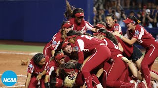 Oklahoma softball threepeats  Final out from 2023 WCWS [upl. by Arrek562]