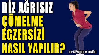 AĞRISIZ ÇÖMELME EGZERSİZİ NASIL YAPILIR aktifizyo fiziktedavi dizkireçlenmesi [upl. by Zoellick]