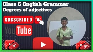 Class 6  English grammar  Chapter 10  Comparison of adjectives  Degrees of adjectives [upl. by Neomah]