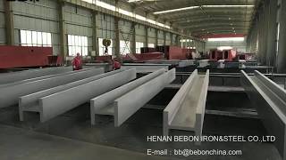 BBN steel H beam production and delivery [upl. by Rialc]