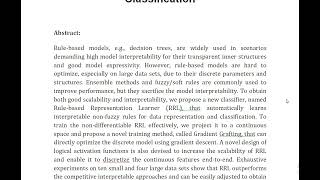 Learning Interpretable Rules for Scalable Data Representation and Classification [upl. by Harle]