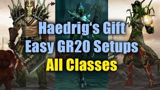 Haedrigs Gift GR20 Setups to Complete your Set  ALL CLASSES Season 22 [upl. by Lucinda56]