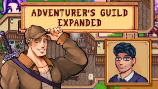 Stardew Valley  Exploring the Adventurers Guild Expanded Mod [upl. by Anelet292]