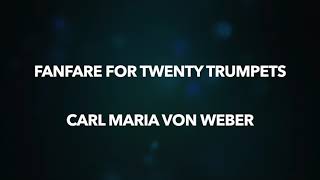 Fanfarria para 20 trompetas de Carl Maria von Weber  Fernando Peña muñerecords [upl. by Angel]