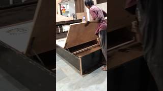 Bed making 🤗 shorts bed trending youtubeshorts wood [upl. by Ahsasal]