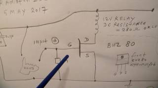 Elementary NMOSFET relay or transformer driver on 12 Volt [upl. by Beryle]