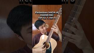 Apa bedanya Harmonic di fret 12 7 amp 5 tutorialgitar harmonics belajargitar fingerstyle gitar [upl. by Roxy99]