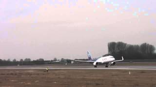 A320 LAN Airlines CCBFK first flight [upl. by Nerrawed171]