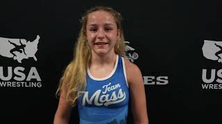 Samantha Bertini MA  Junior National Champion at 95 pounds  Women’s Freestyle Fargo 2024 [upl. by Etterual256]