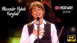 Alexander Rybak  Fairytale  Norway 🇳🇴  Winner of Eurovision 2009 4K LIVE [upl. by Morton]