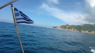 Corfu  Paleokastritsa  Greece private boat tour 2023 June Full HD [upl. by Luing]