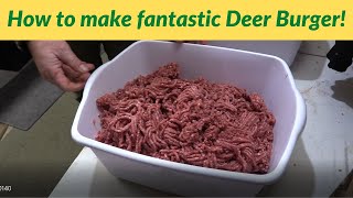 Deer Burger  The best ground venison [upl. by Ylac738]