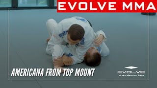 BJJ  How To Perform An Americana From Top Mount [upl. by Elnore]