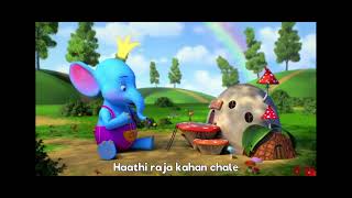 hathi Raja kahan chale sund hila kar kahan chalecocomelonNursery Rhymes [upl. by Kym572]