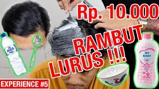 100 SUKSES amp MURAH  Cara dan Trik Cepat Meluruskan Rambut Dengan Bedak Bayi [upl. by Airotciv]