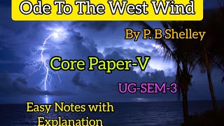 Ode To The West WindP B ShelleyNotes For ExamUGSEM3ENG HONSEnglish literatureIn Odia [upl. by Tod302]