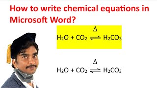 Writing Chemical Equation Word 365 [upl. by Beata]