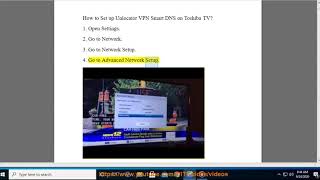 Set up Unlocator VPN Smart DNS on Toshiba TV [upl. by Apfel]