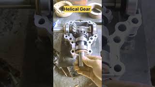 Helical gear working in cross sectional view gear engineering [upl. by Nahaj803]