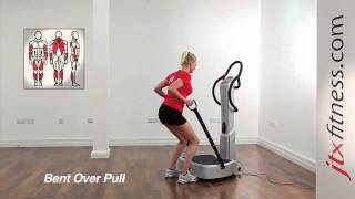 Vibration Plate Exercises  How To Do A Bent Over Pull On A Vibration Plate [upl. by Inat689]