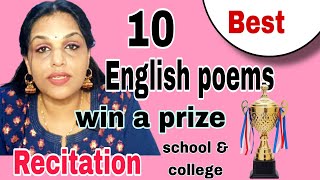 English Poem Recitation10 best English poems to win a prize School and College students [upl. by Aidne]