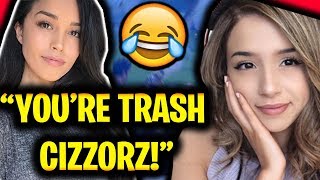 CARRIED BY POKIMANE amp VALKYRAE IN FORTNITE Cizzorz Pokimane Valkyrae Fortnite Squads Gameplay [upl. by Ceevah]