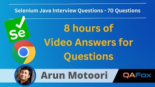 Selenium Java Interview Questions  Part 1 70 Questions answered [upl. by Quinby]