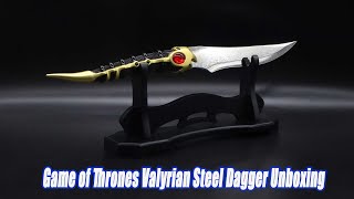 Game Of Thrones Arya Stark Valyrian Steel Dagger Catspaw 11 Replica [upl. by Amick]