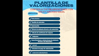 10 PLANTILLA DE VALORIZACIONES Y LIQUIDACIONES DE OBRA  30 VALORIZACIONES EN 1 ARCHIVO EXCEL [upl. by Brunk]