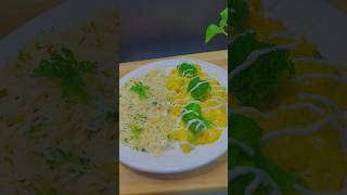 Viral Creamy Broccoli with Herbed Rice😋✨ trendingshorts broccolirecipe streetfood [upl. by Avad636]