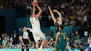 Serbia mounts massive comeback to eliminate Australia in heartstopping fashion  Paris Olympics [upl. by Noteek176]