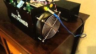 Antminer S5 Fan Replacement Corsair SP120 [upl. by Enahpets]