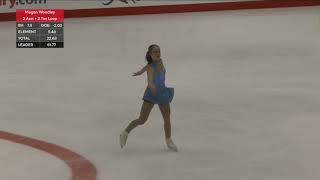 2024 Canadian National Skating Championships Junior Women  Megan Woodley [upl. by Dusty]