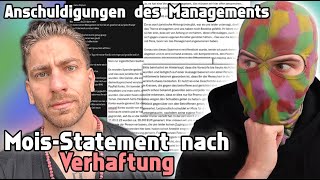 MOIS nach Inhaftierung Erstes Statement Management beschuldigt Dritten  RapSchau [upl. by Corly]