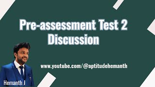 Pre Assessment Test 2  Discussion [upl. by Sedicla]