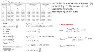 How to find out boiler efficiency and equivalent evaporation  SPPU paper solutions [upl. by Weston]