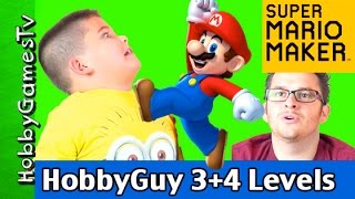 Super Mario Maker HobbyGuy Levels 34 Gameplay by HobbyGamesTV [upl. by Dahsra957]