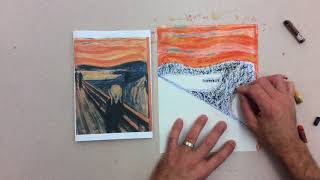 Oil Pastel Background  The Scream [upl. by Dygert]