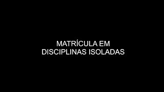 Unespar  Matrículas em disciplinas isoladas [upl. by Whitehurst]