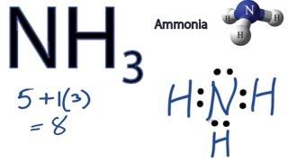 NH3 Lewis Structure  How to Draw the Dot Structure for NH3 Ammonia [upl. by Otero288]