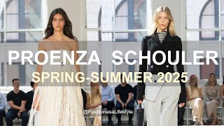 Proenza Schouler 🌼 SPRING 2025 New York Fashion Week fashion nfw fashiontrends trending [upl. by Lilyan]