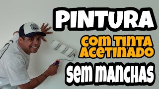 Aprenda como pintar Parede  Com tinta quotbrilhoquot acetinado sem dor de cabeça [upl. by Cormac]