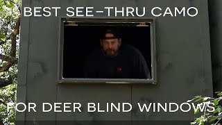 Ultimate SeeThru Camouflage For Deer Blind Windows Stay Hidden  Trained Killer Outdoors [upl. by Kreindler]