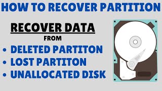 How to Recover Partition  Recover Lost Data from Unallocated Hard Drive Partition [upl. by Ecinej411]